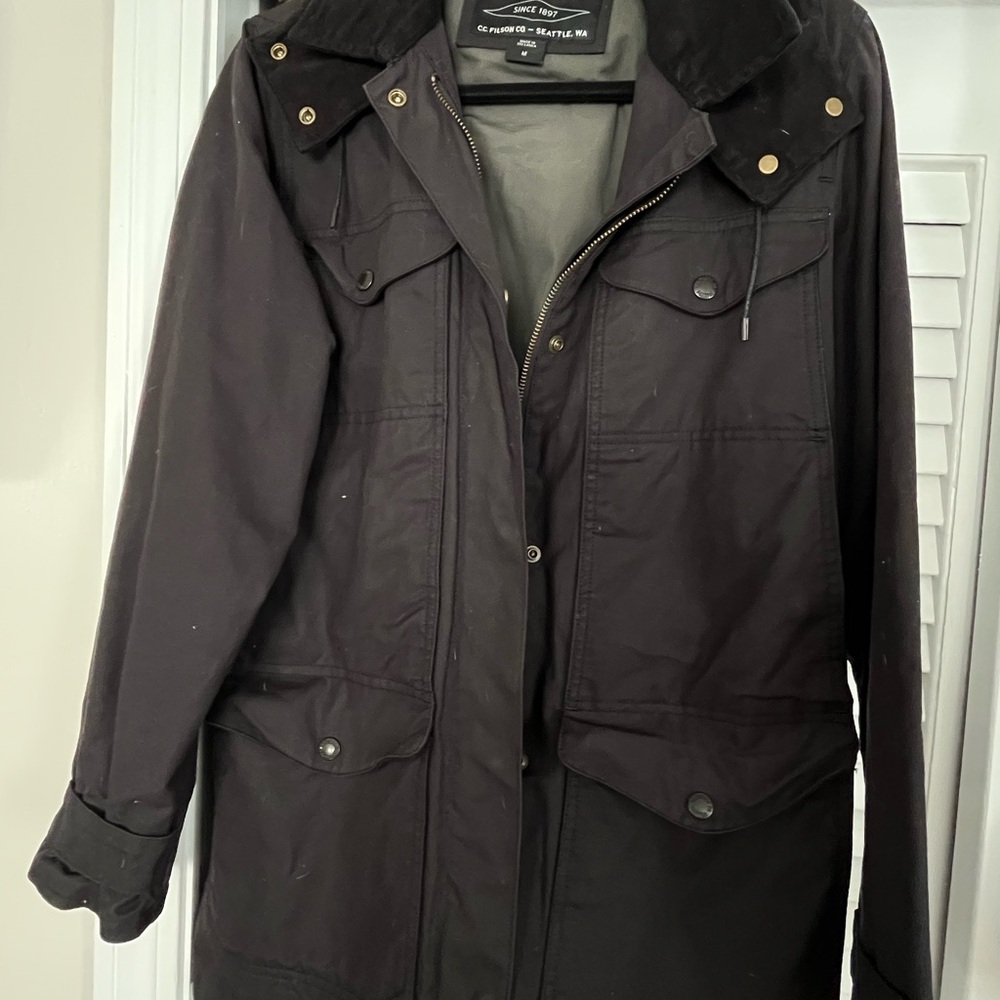 Men's Filson Smoke color Waxed Jacket